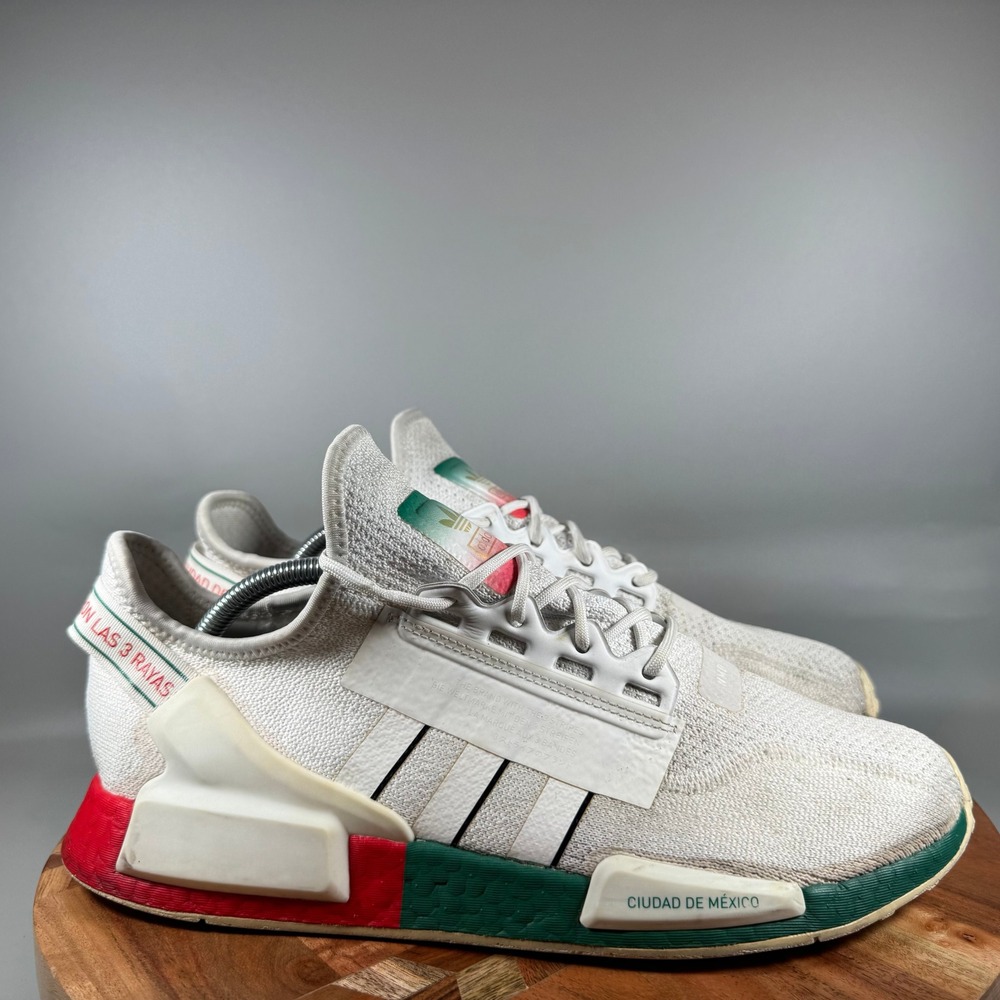 Adidas NMD R1 V2 Mexico City White Green Red Mens Size 11 FY1160 Sneaker